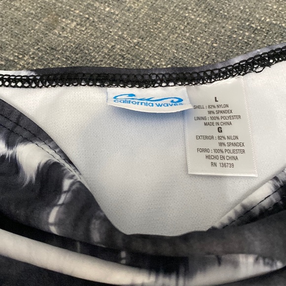 2 For $9 California Waves High Waist Bikini Bottom - Picture 3 of 4